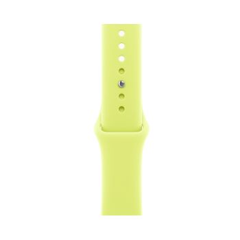 Apple Watch Series 11, 42 mm, Nalural Titanium GPS+Cellular, Neon Yellow Sport Band S/M
